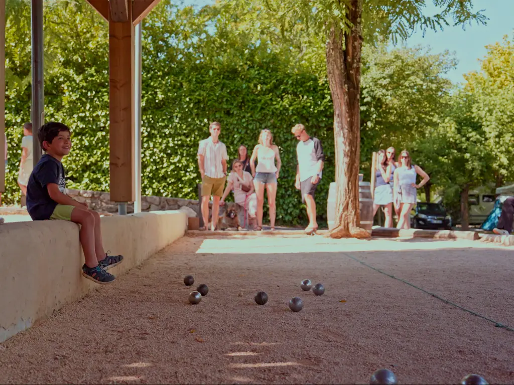 Camping du Pont Ardèche Pétanque-Turnier auf dem Camping du Pont Ardèche