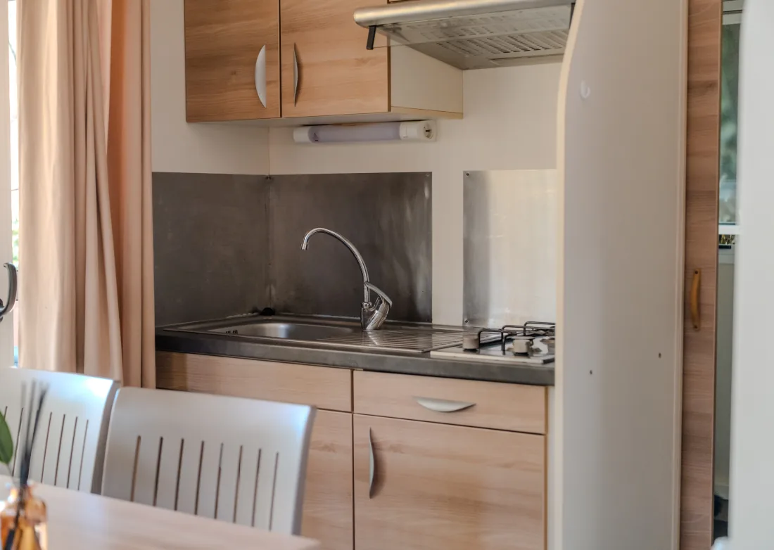 Cuisine équipée d'un chalet