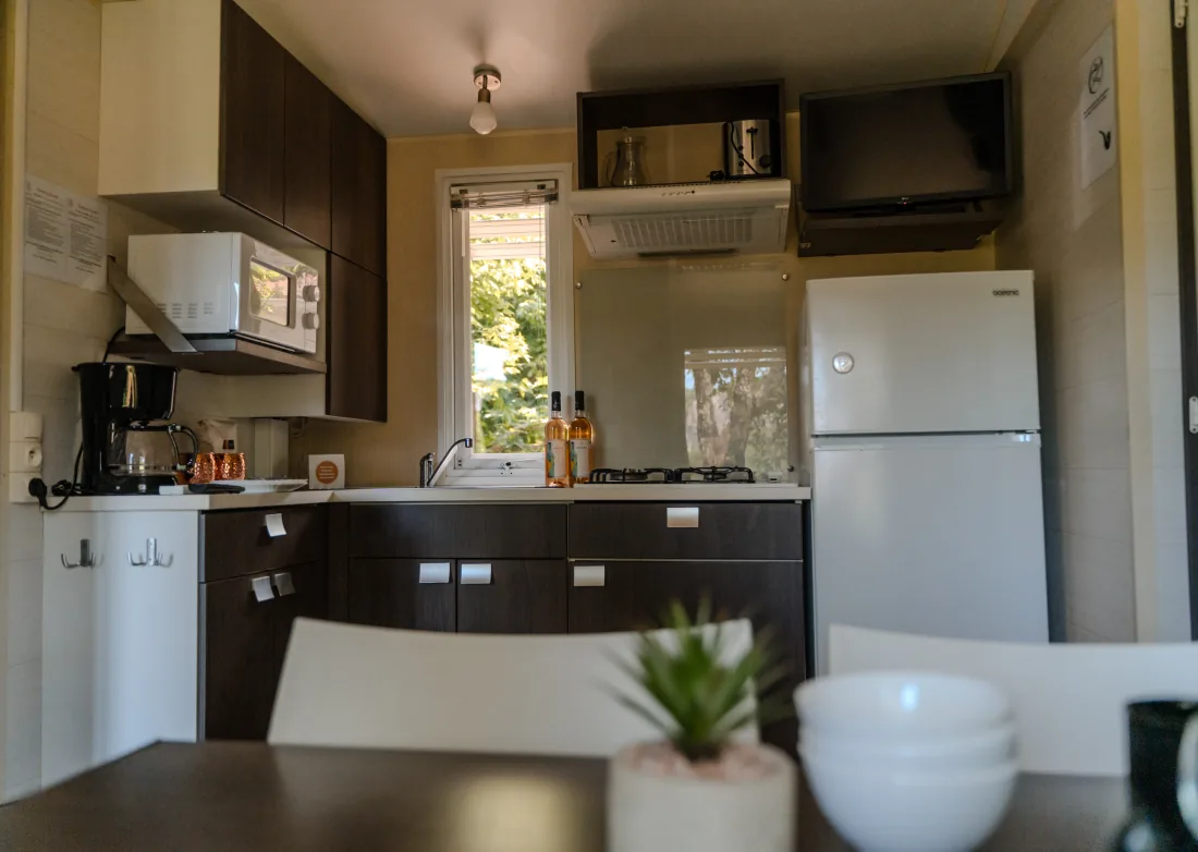 Cuisine équipée d'un cottage